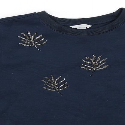 H&M Womens Blue   Pullover Sweatshirt Size S