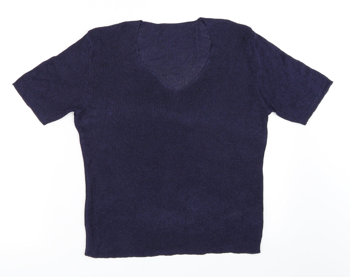 Marks & Spencer Womens Blue   Pullover Jumper Size 14