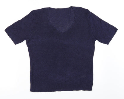 Marks & Spencer Womens Blue   Pullover Jumper Size 14