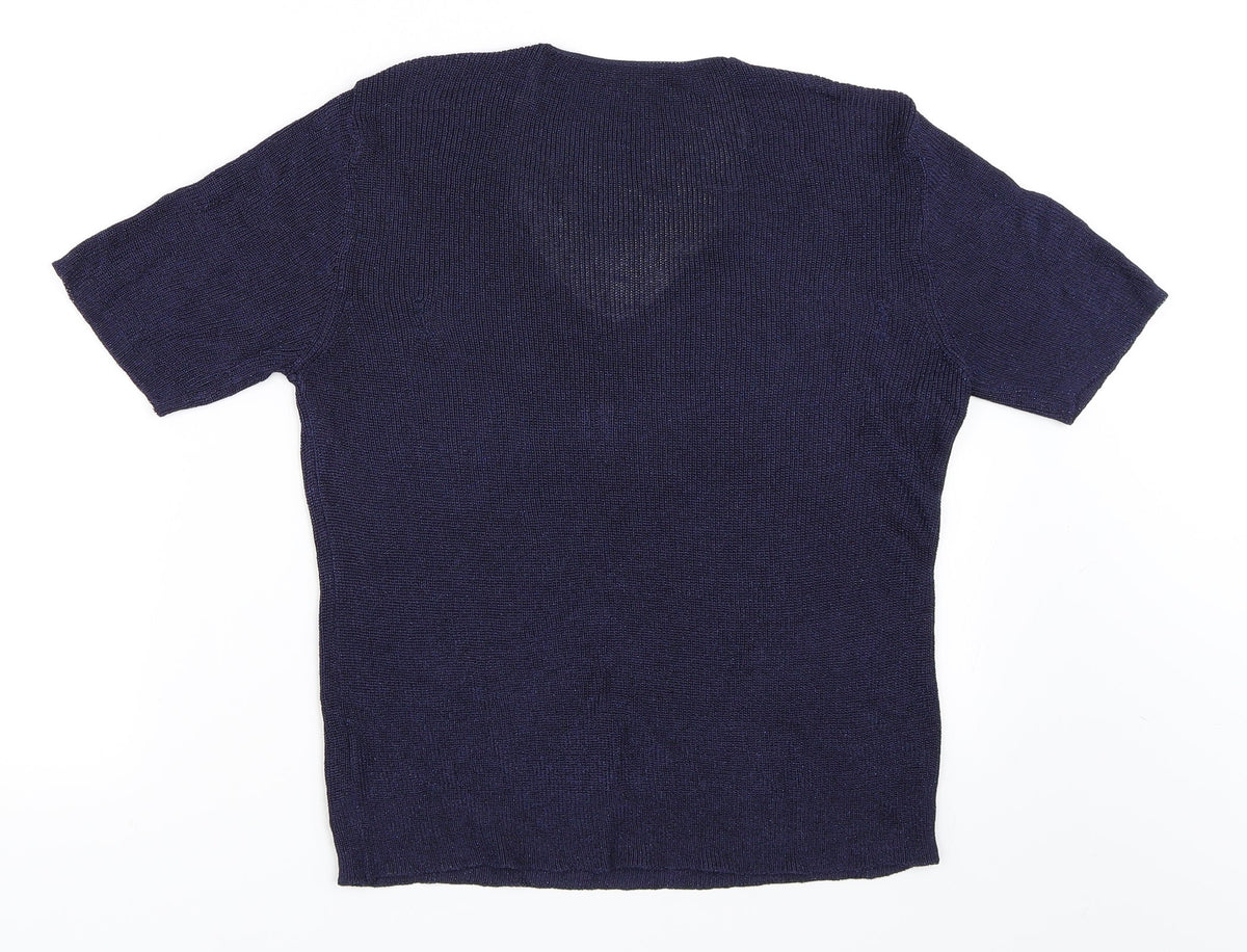 Marks & Spencer Womens Blue   Pullover Jumper Size 14