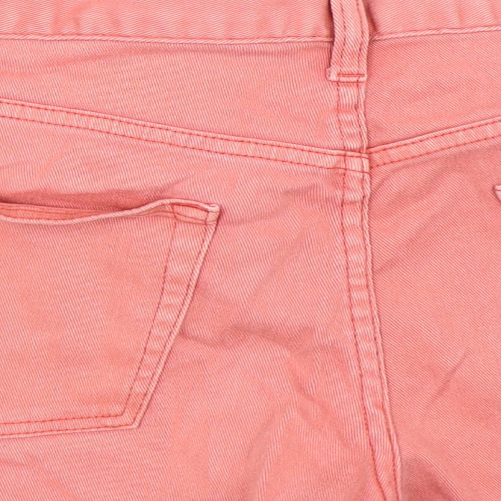 UNI QLO Womens Pink  Denim Hot Pants Shorts Size 27 in