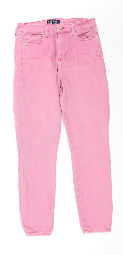 Gap Womens Pink  Denim Skinny Jeans Size 27 in L27 in