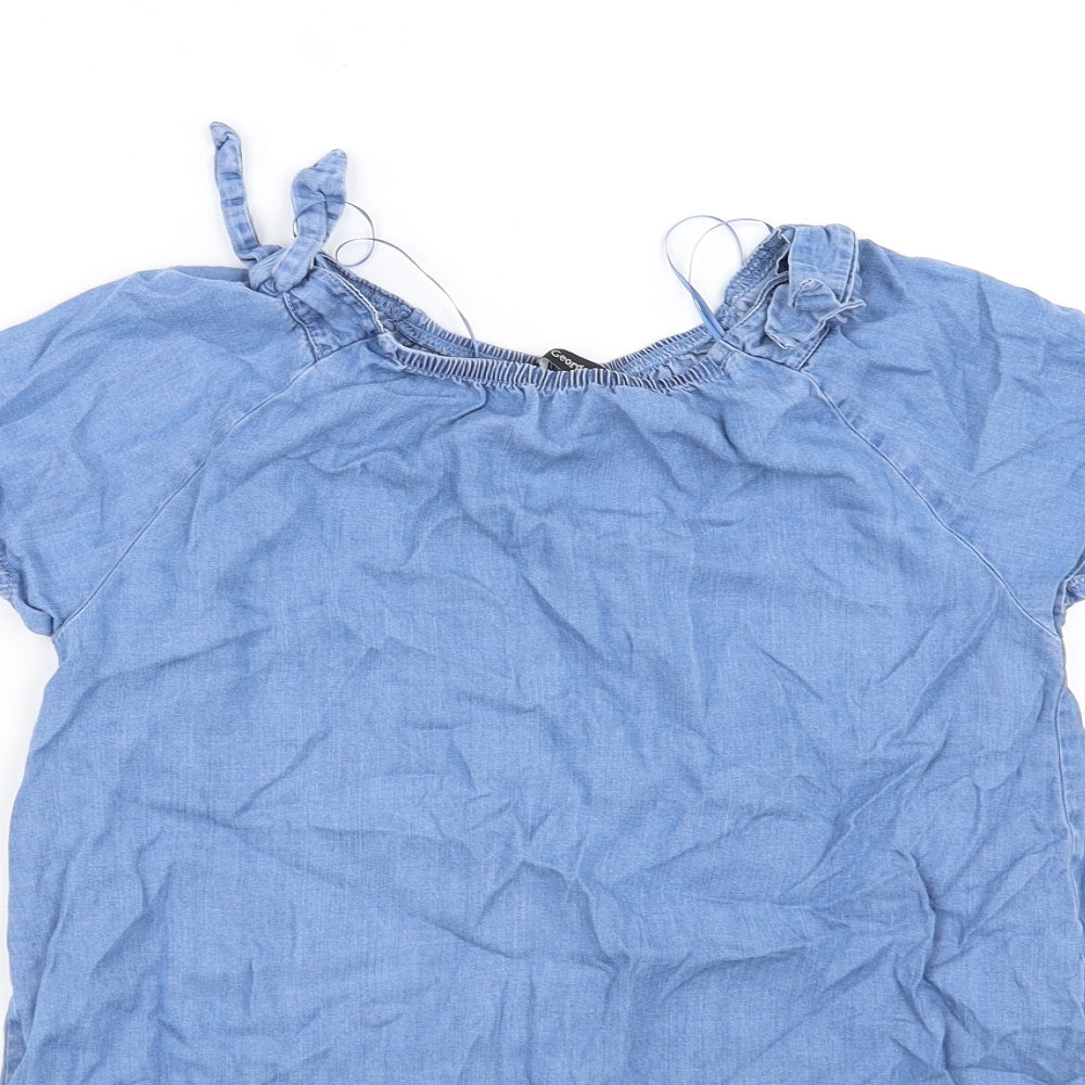George Girls Blue   Fit & Flare  Size 8-9 Years