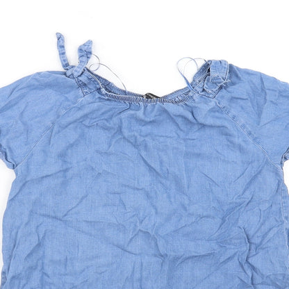 George Girls Blue   Fit & Flare  Size 8-9 Years