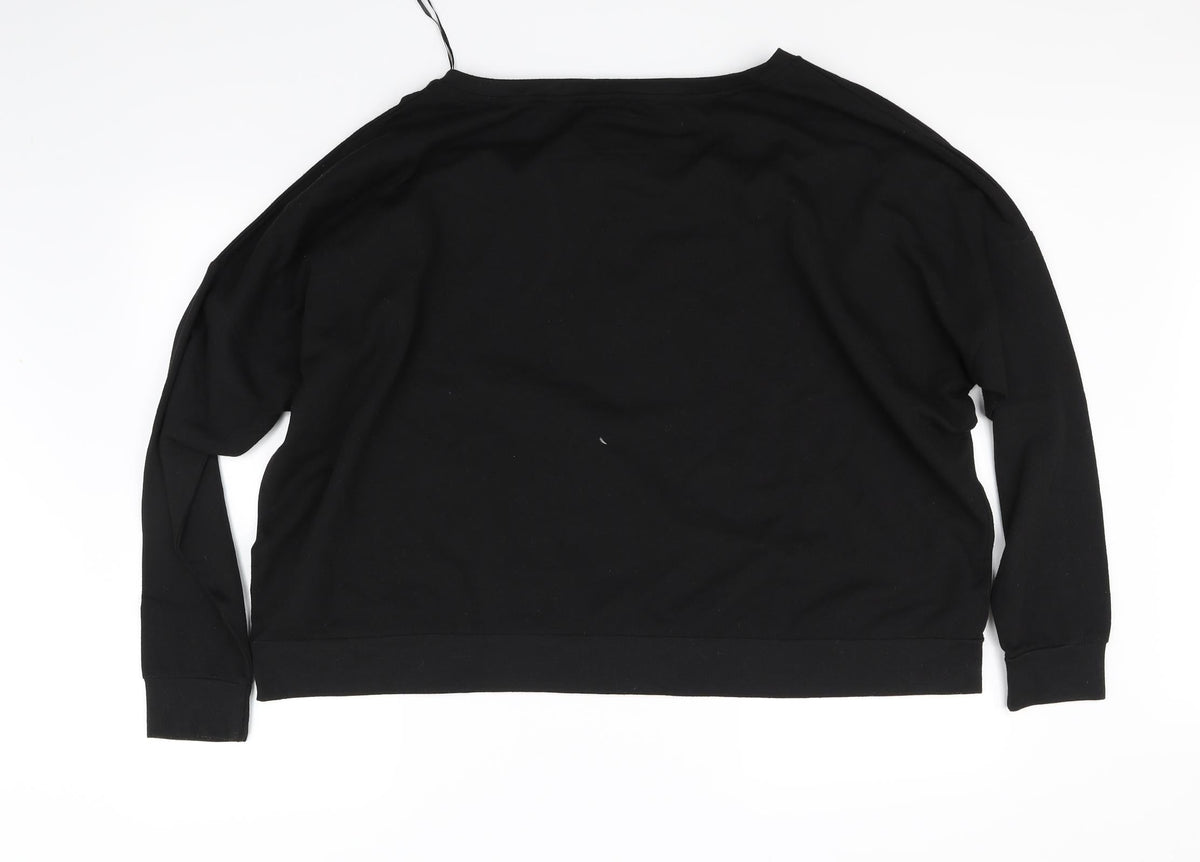 lenx  Womens Black   Pullover Jumper Size 18