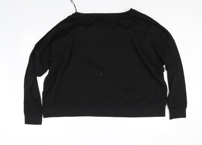 lenx  Womens Black   Pullover Jumper Size 18