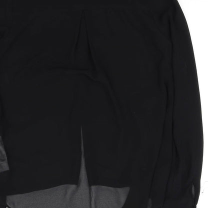 Womens UK Size 10 New Look Black Basic Blouse