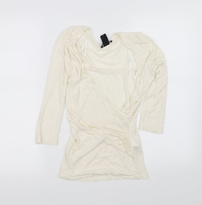 Womens UK Size XS H&M White Basic Blouse