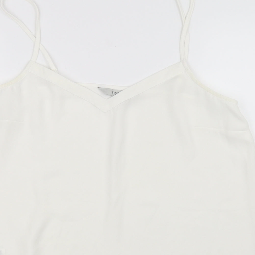 Womens UK Size 12 NEXT White Basic Blouse