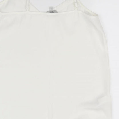 Womens UK Size 12 NEXT White Basic Blouse