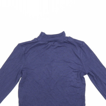 Marks and Spencer Girls Blue   Pullover Jumper Size 9-10 Years
