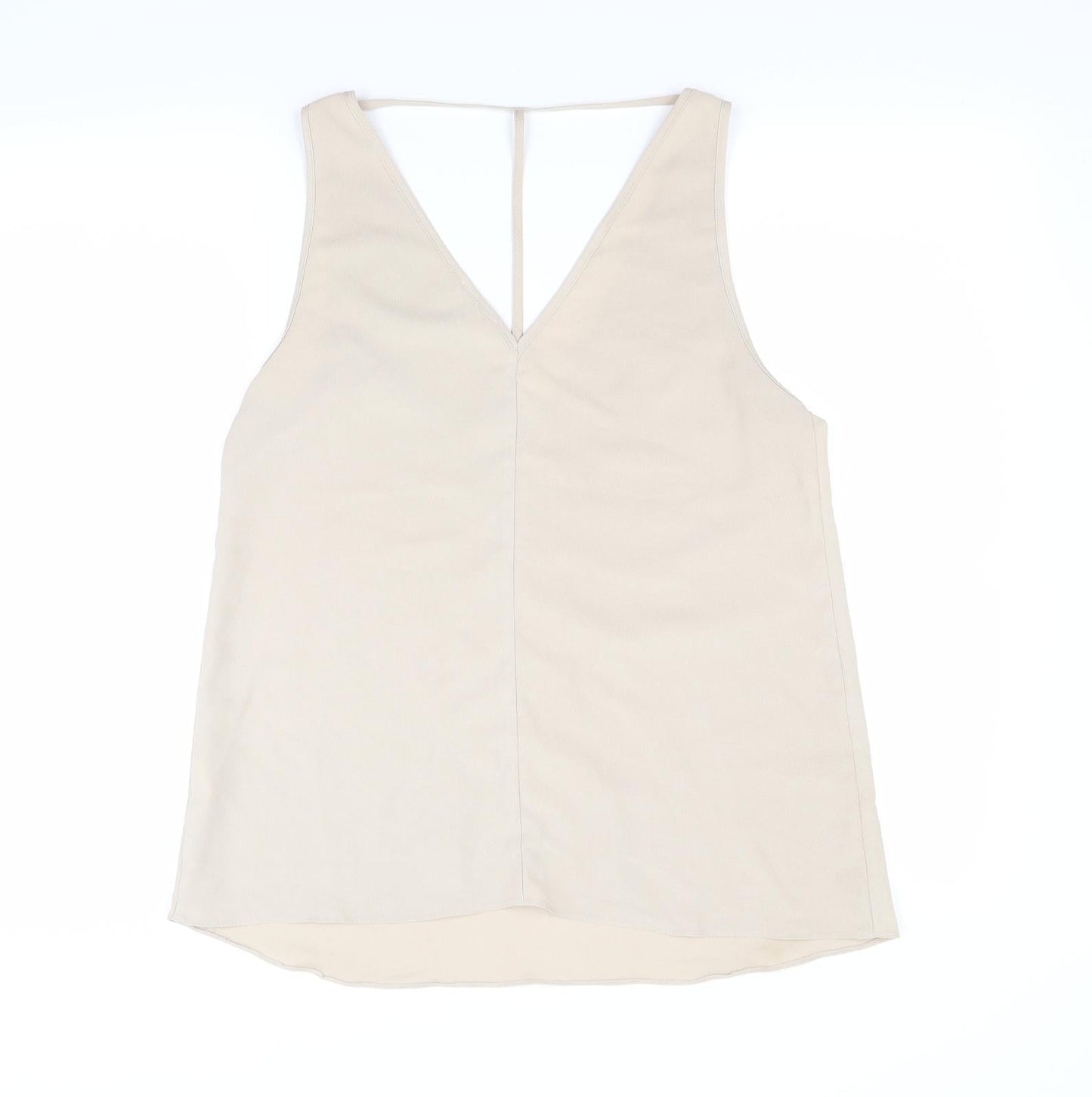 Womens UK Size 8 River Island Beige Basic Blouse