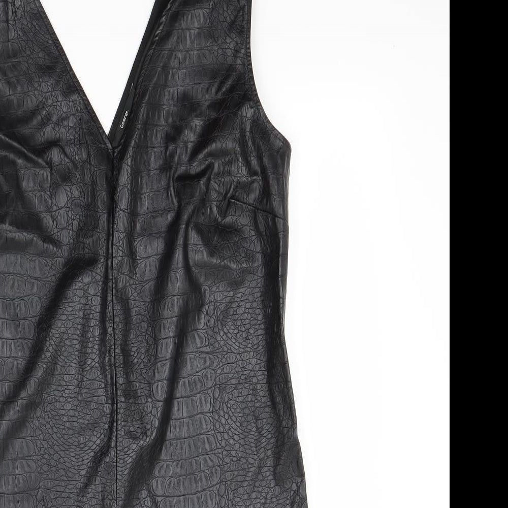 George Womens Black   A-Line  Size 10