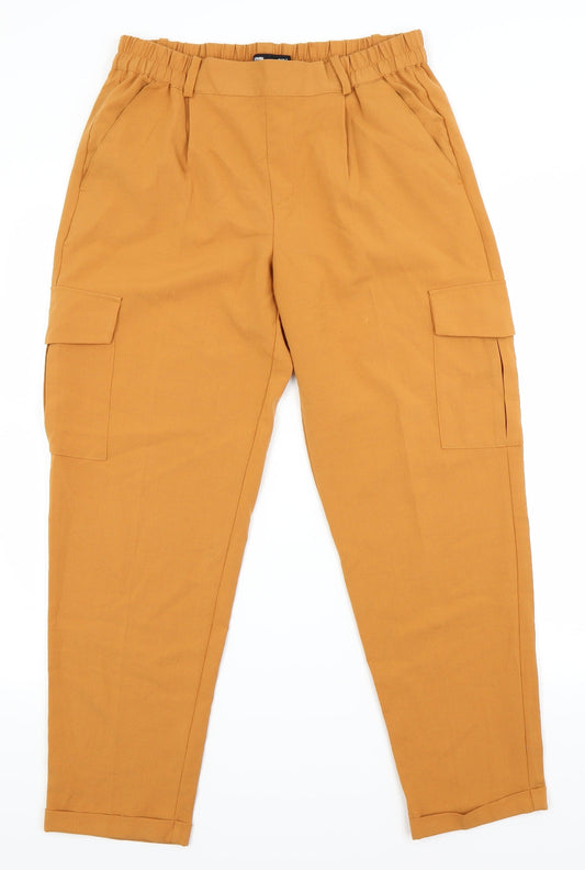 Womens UK Size L sinsay Regular Fit  Orange Trousers