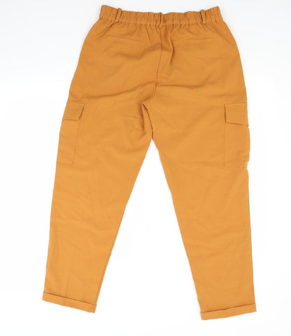 Womens UK Size L sinsay Regular Fit  Orange Trousers