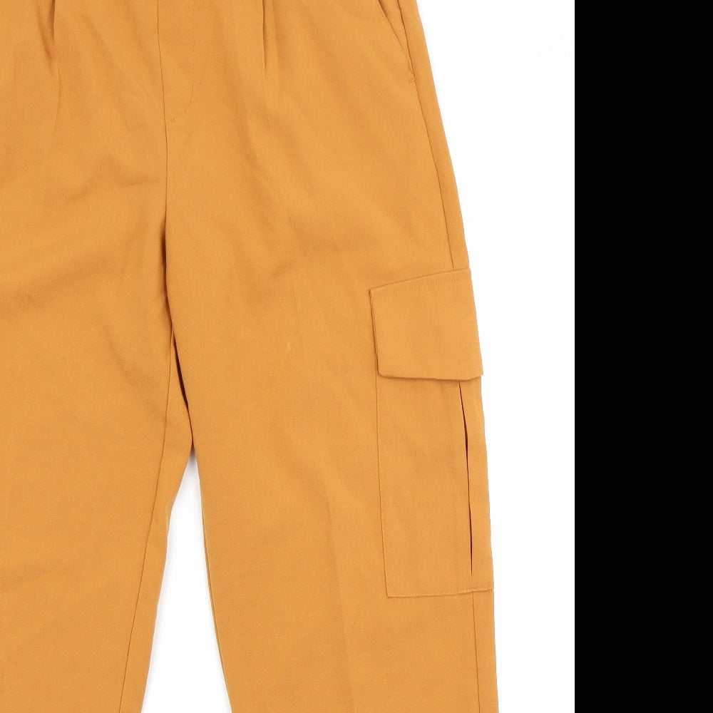 Womens UK Size L sinsay Regular Fit  Orange Trousers