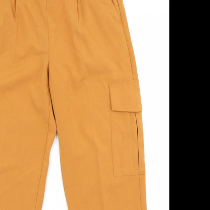 Womens UK Size L sinsay Regular Fit  Orange Trousers