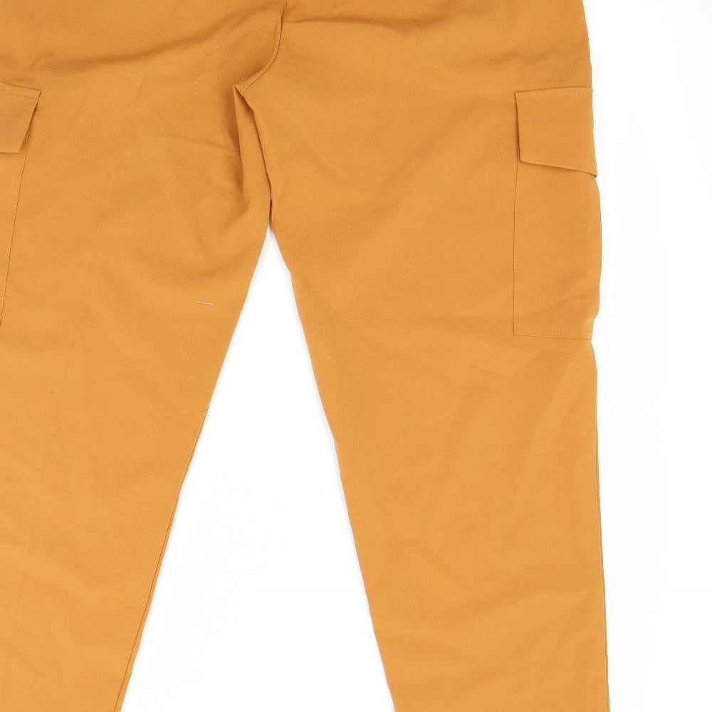 Womens UK Size L sinsay Regular Fit  Orange Trousers