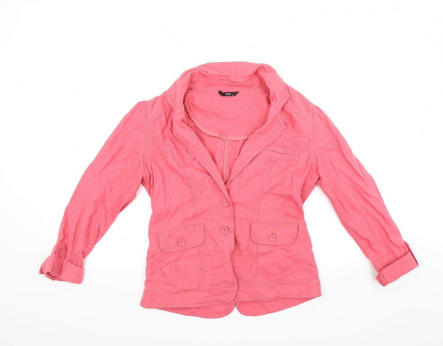 Womens UK Size 10 M&Co Red Jacket