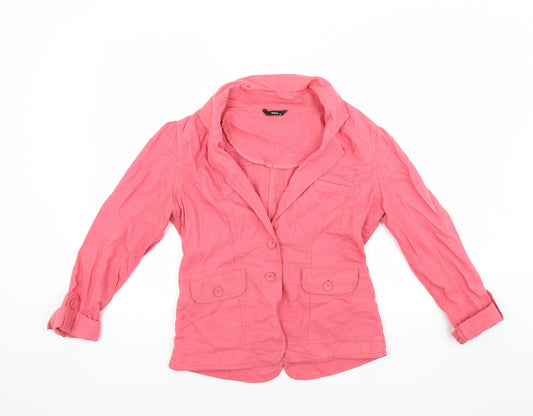 M&Co Womens Red   Jacket  Size 10