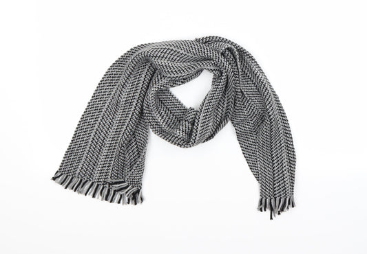 Front view of Preworn unisex grey scarf size regular
