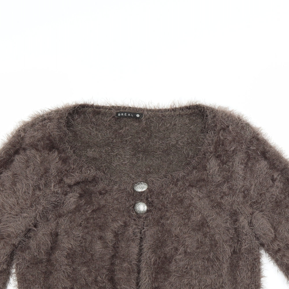 breal Womens Brown   Cardigan Jumper Size M