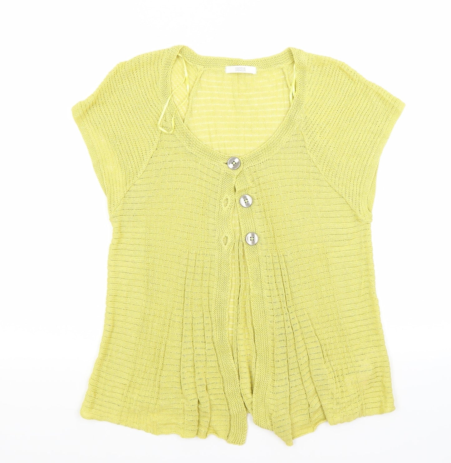 Marks and Spencer Womens Yellow   Pullover Jumper Size 12