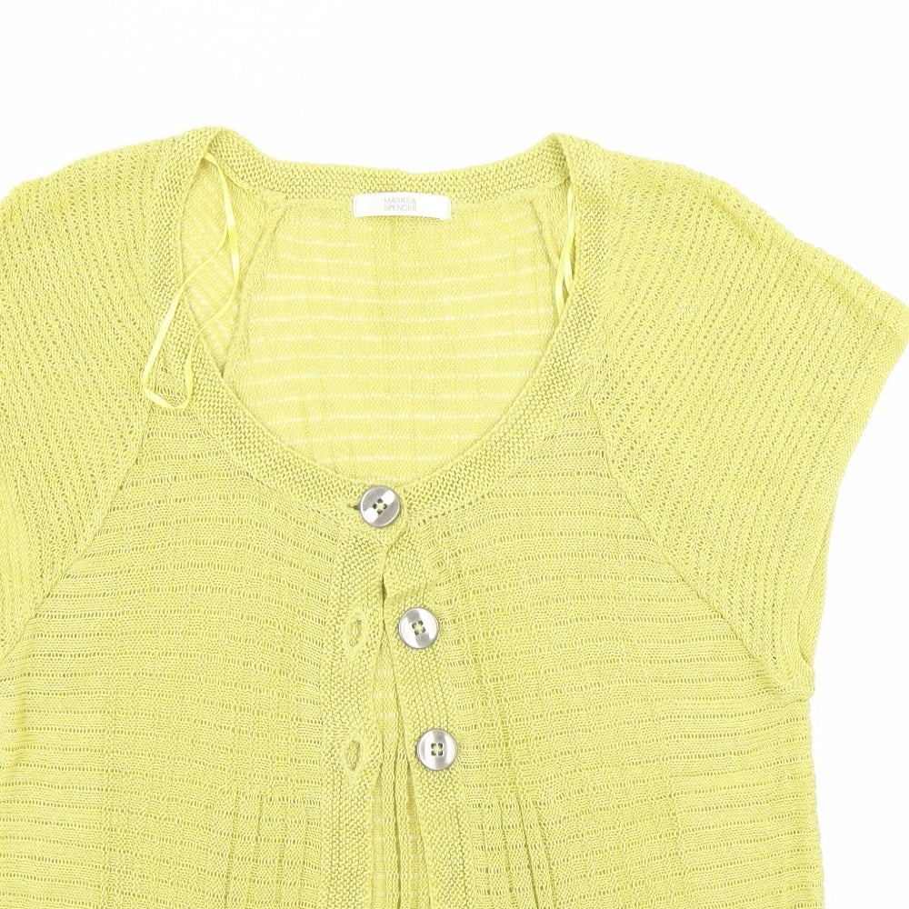 Marks and Spencer Womens Yellow   Pullover Jumper Size 12