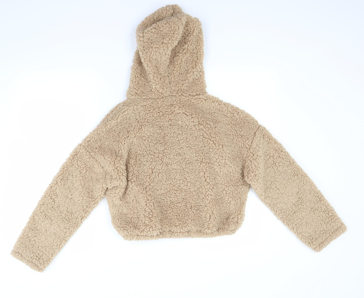 New Look Girls Beige  Fleece Pullover Hoodie Size 12 Years
