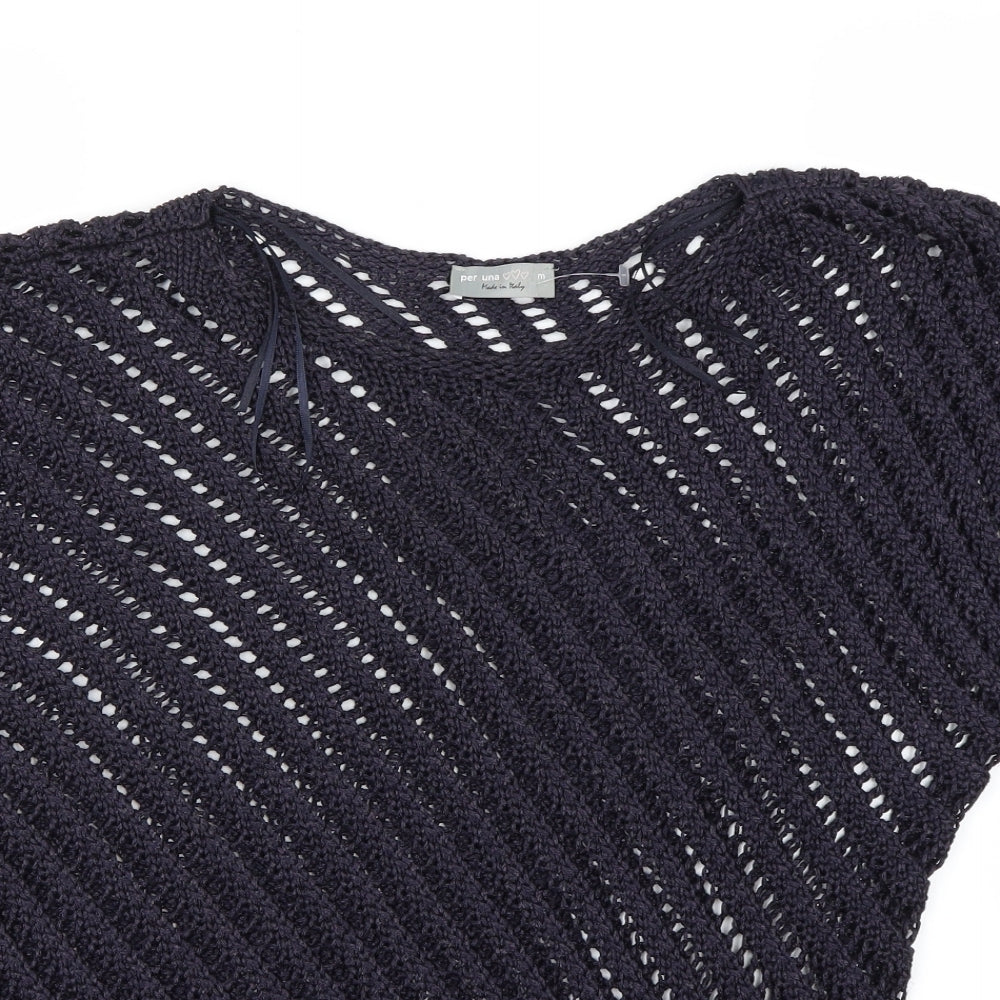 Marks and Spencer Womens Blue   Pullover Jumper Size M