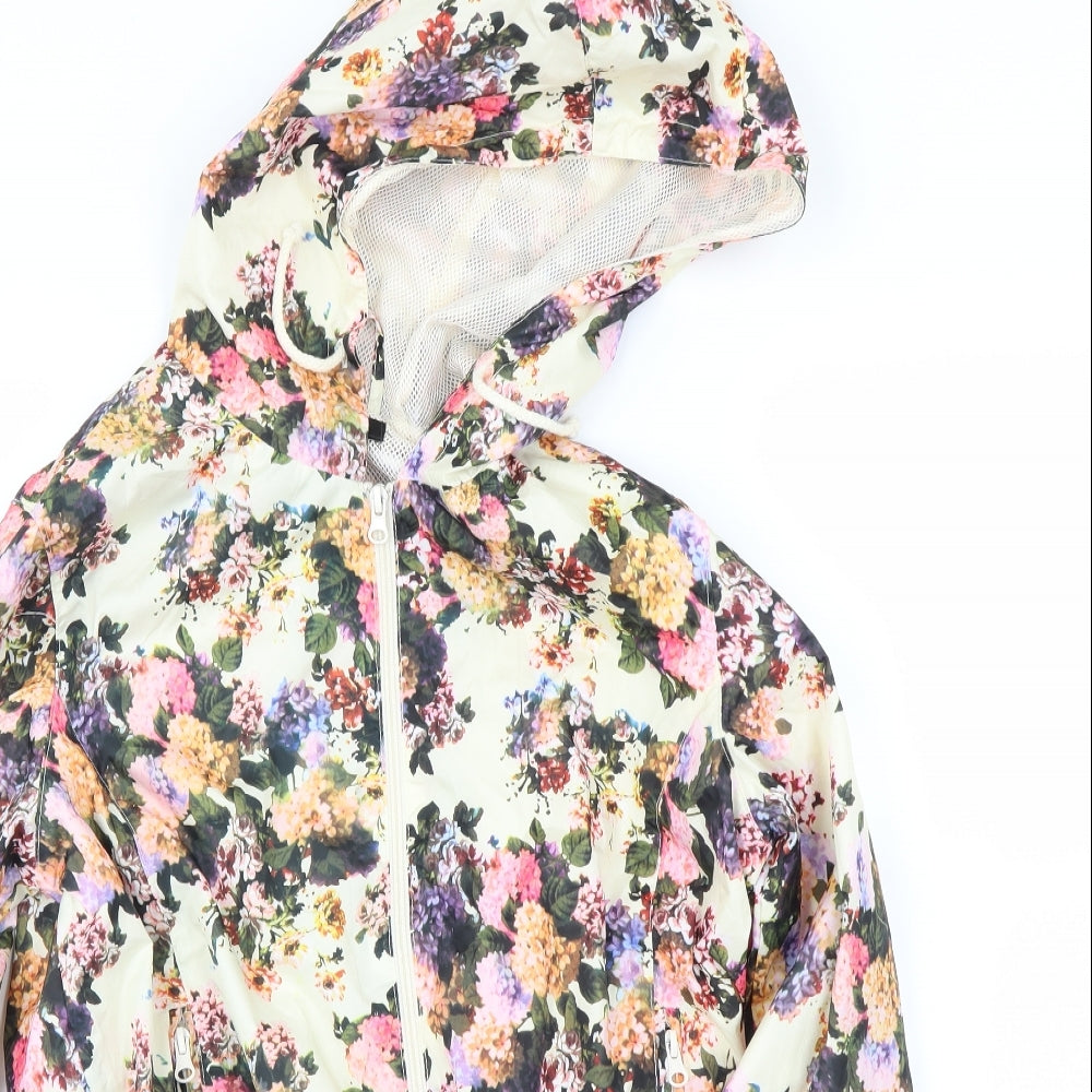 Womens UK Size M Brave Soul Ivory Rain Coat