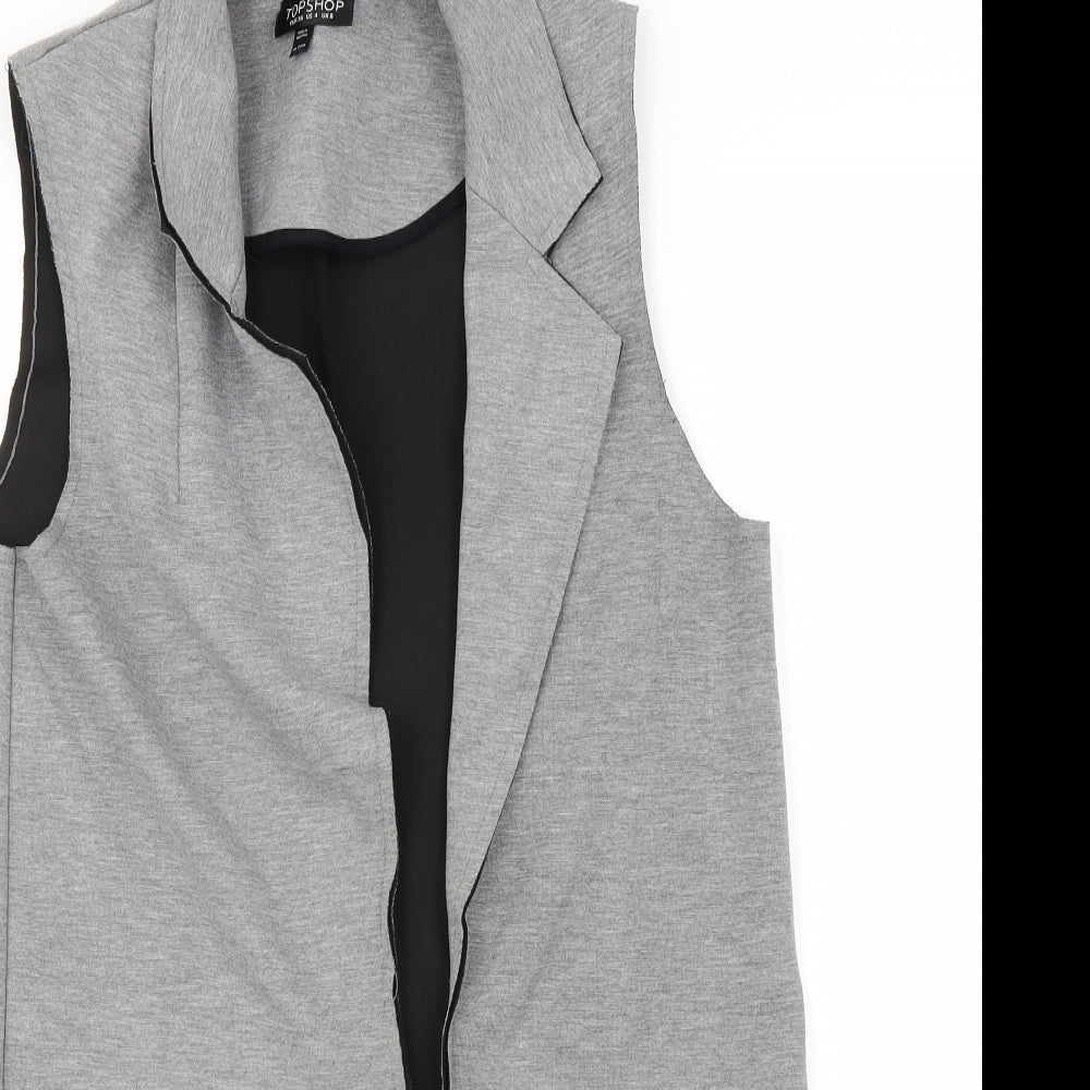 Topshop Womens Grey   Cardigan Jumper Size 8