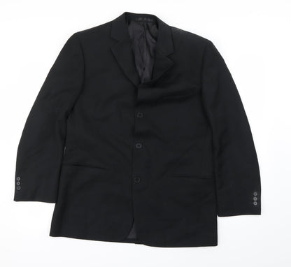 Mens UK Size 40 Karl Jackson Regular Black Suit Jacket