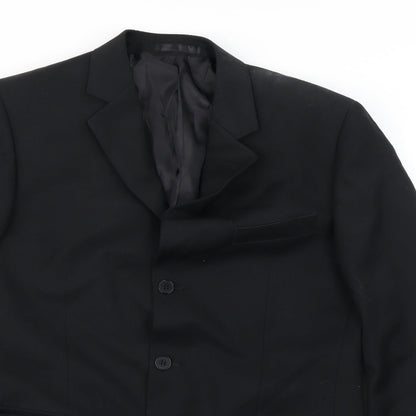 Mens UK Size 40 Karl Jackson Regular Black Suit Jacket