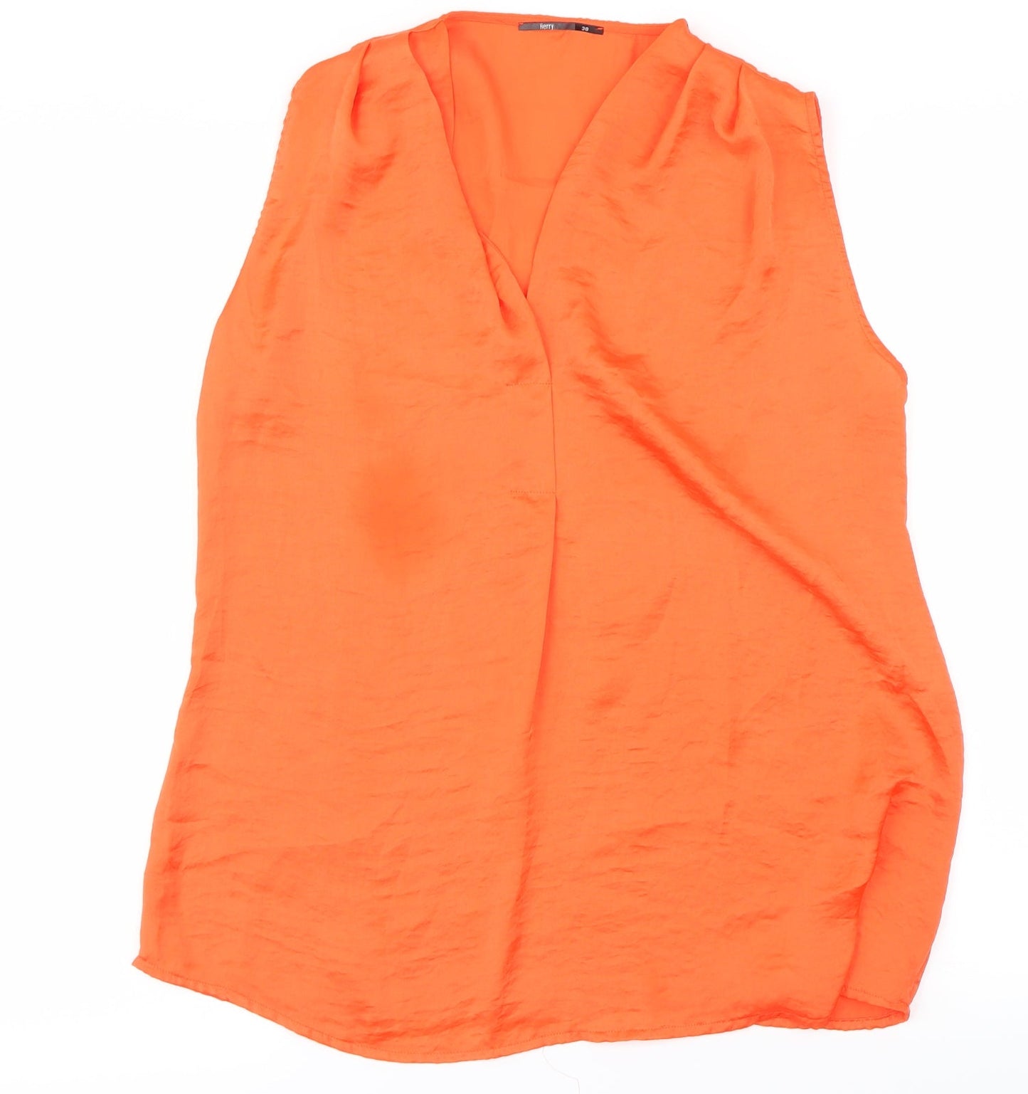 herry Womens Orange   Basic Blouse Size 6