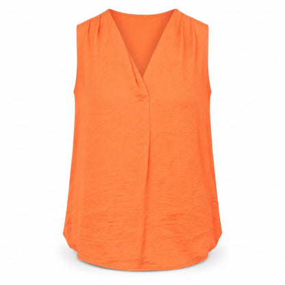 herry Womens Orange   Basic Blouse Size 6