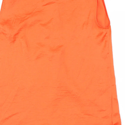 herry Womens Orange   Basic Blouse Size 6