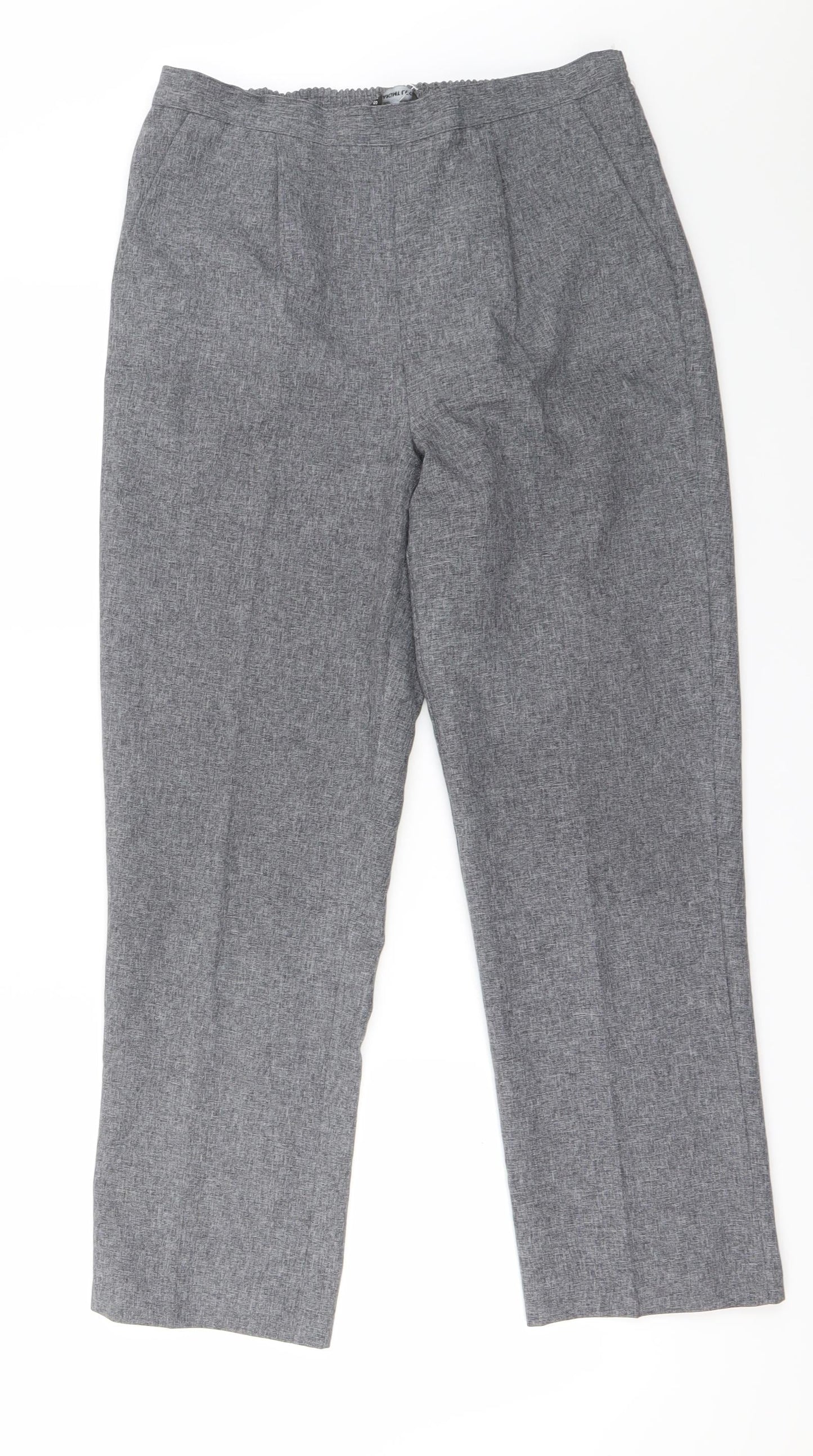 Womens UK Size 10 Preworn Regular Fit  Grey Trousers