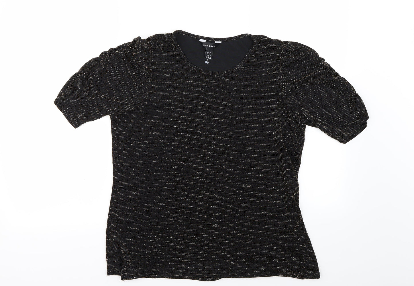 Womens UK Size 16 New Look Black Basic Blouse
