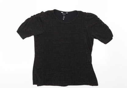Womens UK Size 16 New Look Black Basic Blouse