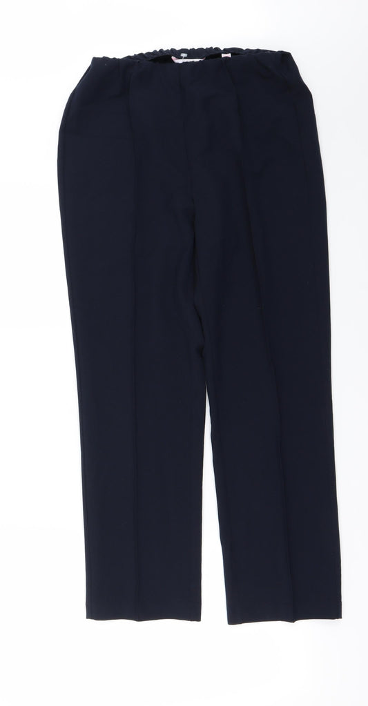 Womens UK Size 10 julipa Regular Fit  Blue Trousers