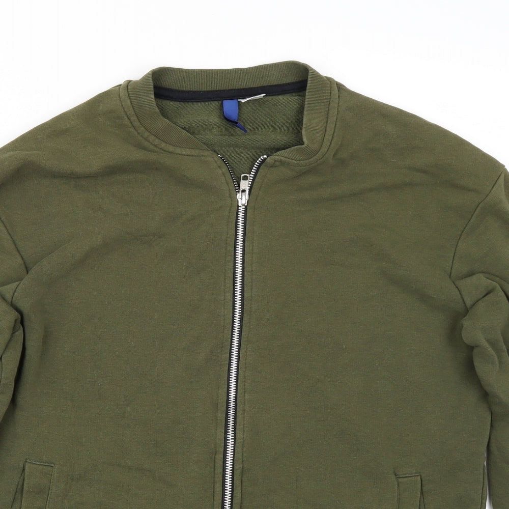 Mens UK Size XS H&M Green Jacket