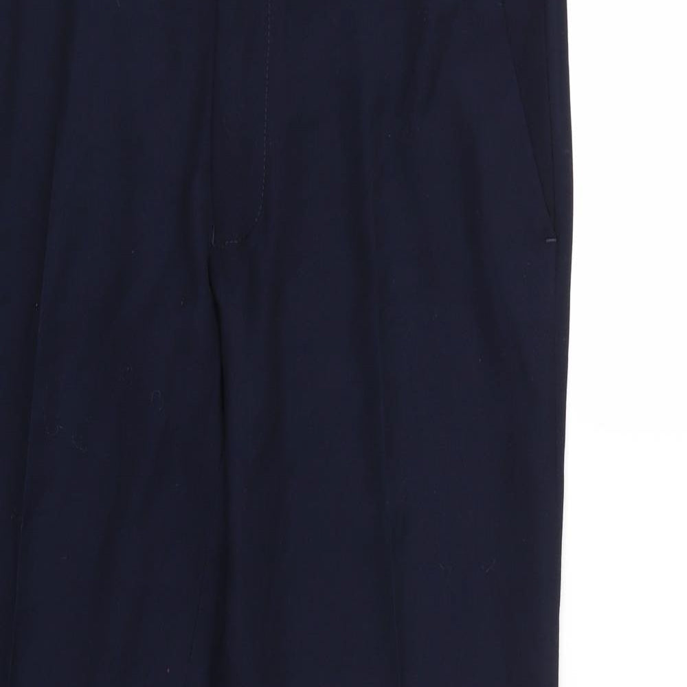 Womens UK Size 32 Topman Regular Fit Cropped Blue Trousers