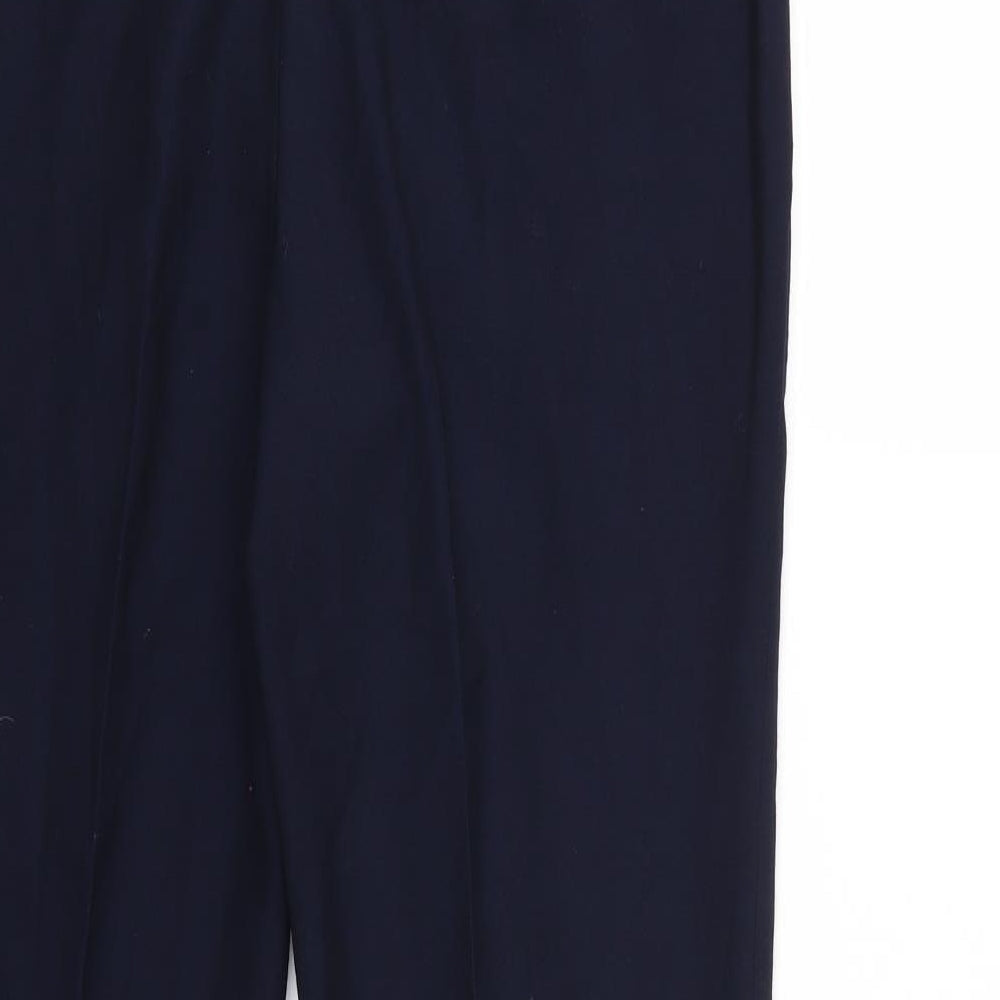 Womens UK Size 32 Topman Regular Fit Cropped Blue Trousers