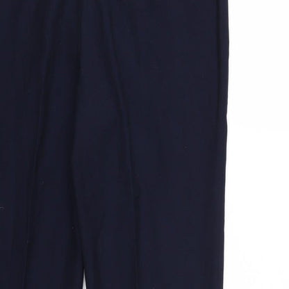 Womens UK Size 32 Topman Regular Fit Cropped Blue Trousers