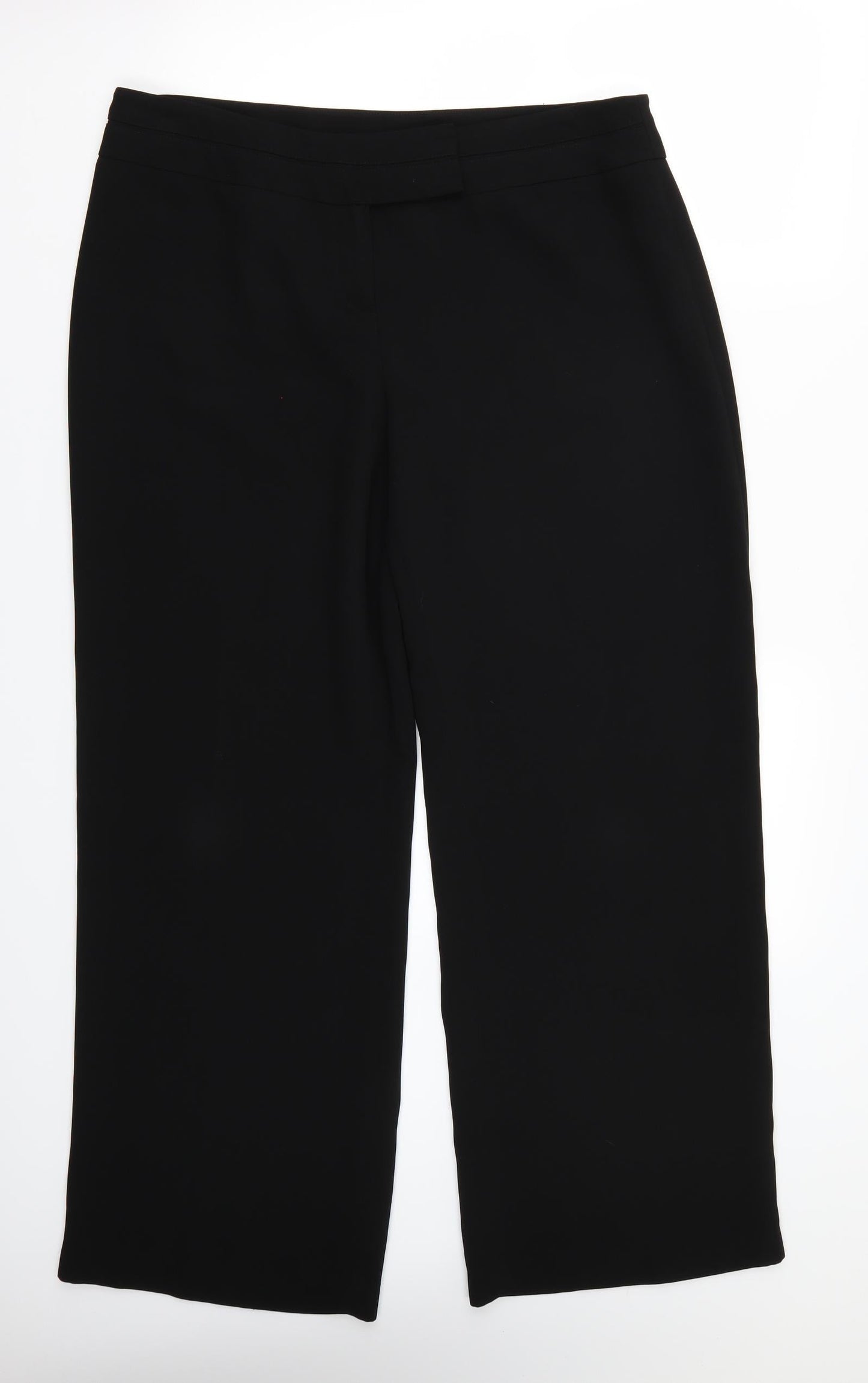 Womens UK Size 16 Marks and Spencer Regular Fit  Black Trousers
