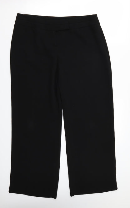 Womens UK Size 16 Marks and Spencer Regular Fit  Black Trousers