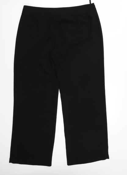 Womens UK Size 16 Marks and Spencer Regular Fit  Black Trousers