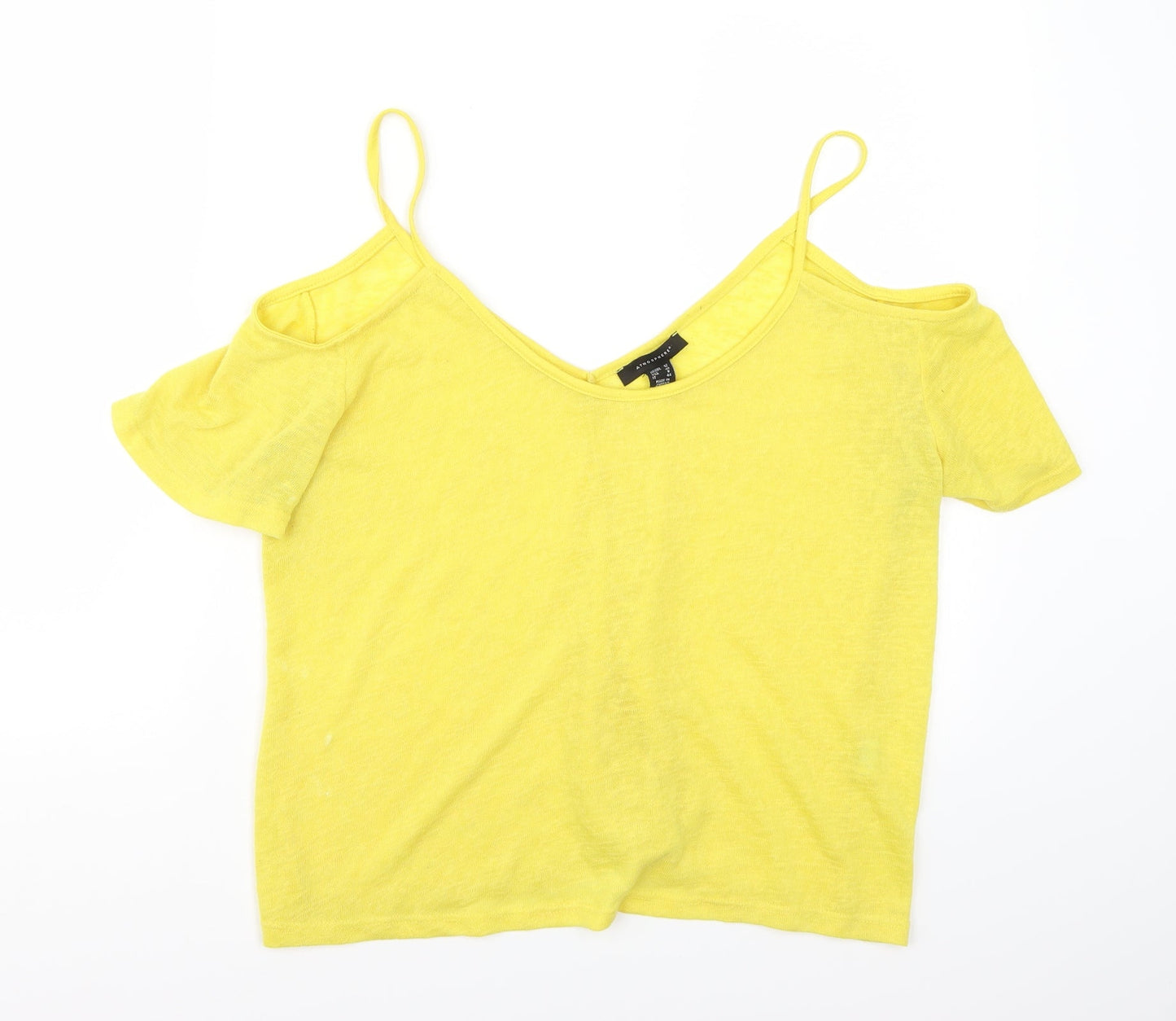 Primark Womens Yellow   Basic Tank Size 12