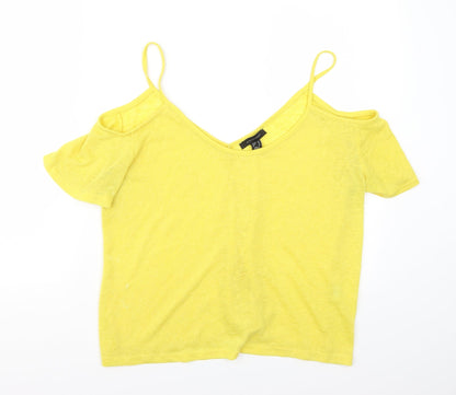 Primark Womens Yellow   Basic Tank Size 12
